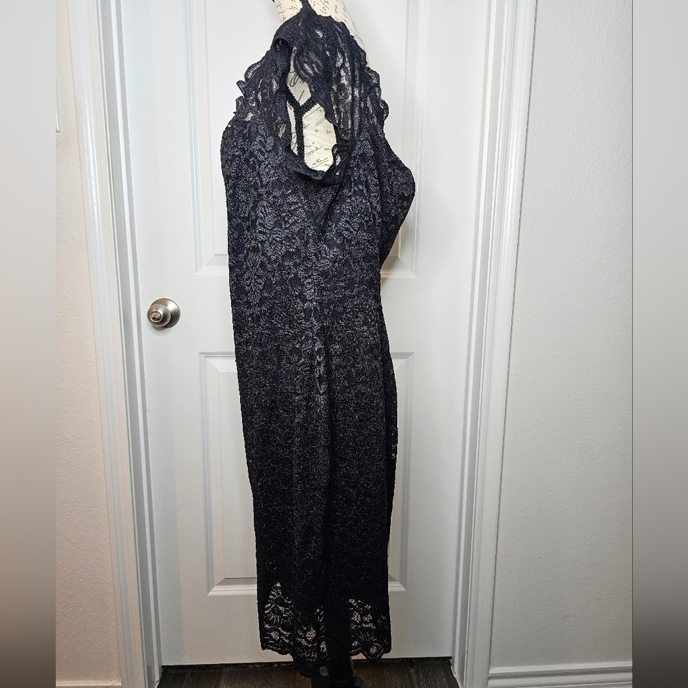 Lane Bryant, women’s knee-length black lace dress size 20 - Picture 2 of 5
